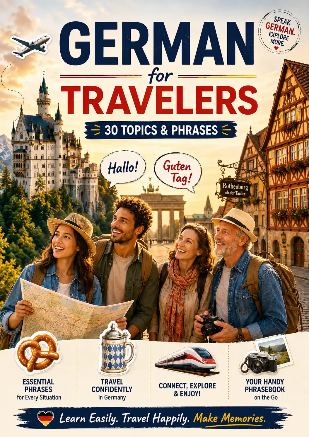 German for Travelers 30 Topics & Phrases